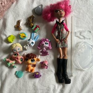 Monster High and Littlest Pet Shop Toy Bundle!